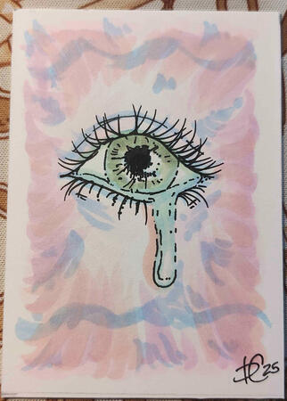 Crying Eye - Alcohol markers
