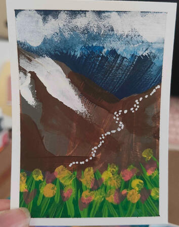 Mountain Trail 2 - Acrylic Paint