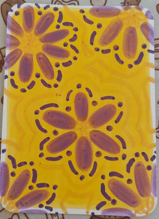 Flower Pattern - Acrylic Marker