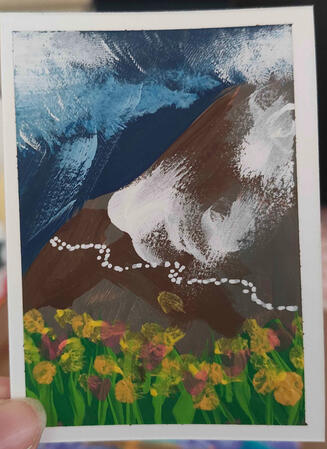 Mountain Trail 1 - Acrylic Paint