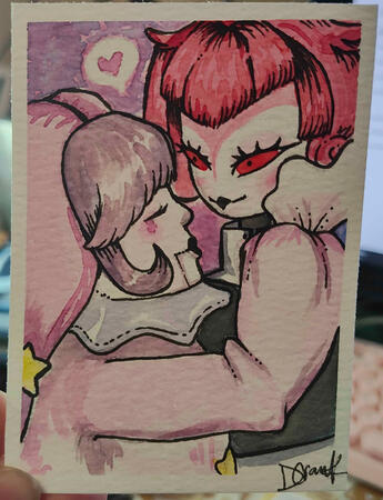 OC couple - Watercolor