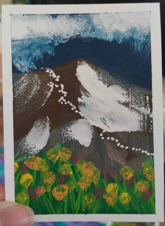 Mountain Trail 3 - Acrylic Paint