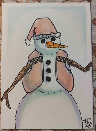 Snowman - Alcohol Markers