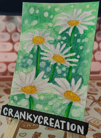 Daisy - Watercolor & Colored Pencil
