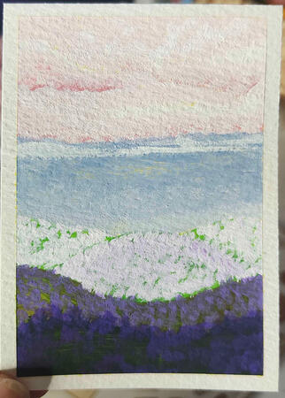 Purple Meadow - Acrylic Paint