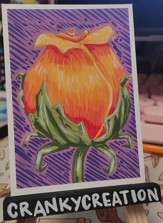 Orange Rose - Acrylic Markers