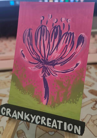 Abstract Flower - Acrylic Marker