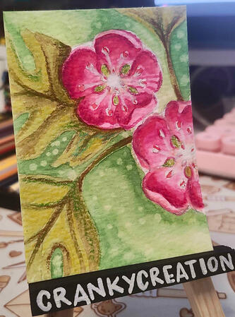 Hawthorn - Watercolor & Colored Pencil