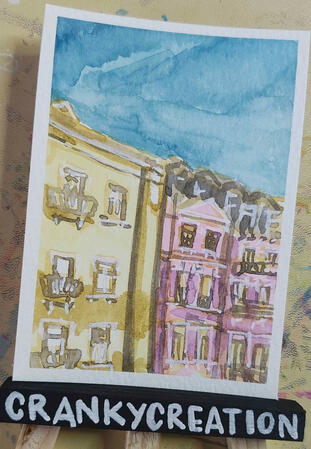 Roof view - Watercolor