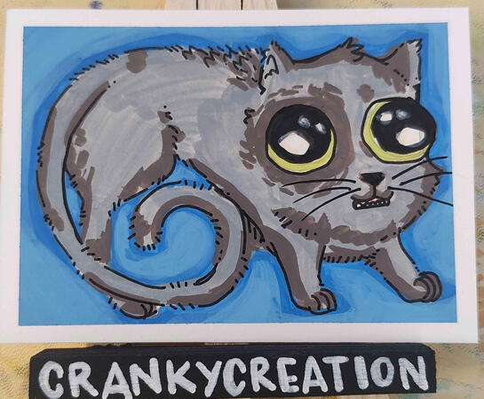 Scaredy Cat - Acrylic Marker