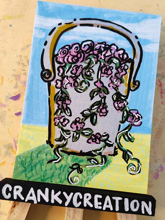 Bucket of Flowers - Acrylic Markers